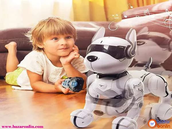 ربات سگ بدلکار کنترلی شارژی موزیکال A001 — تصویر ۸