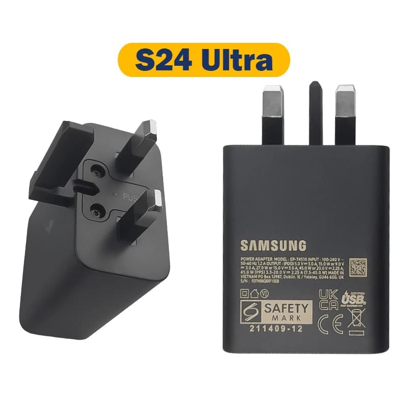 کلگی شارژ اصلی سامسونگ 45 وات 3 پین — تصویر ۴