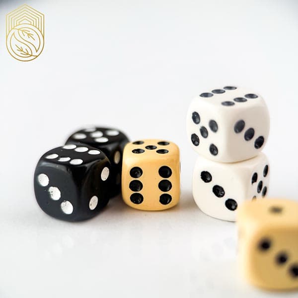 تاس تخته نرد جفتی مدل کامپوزیت sh429