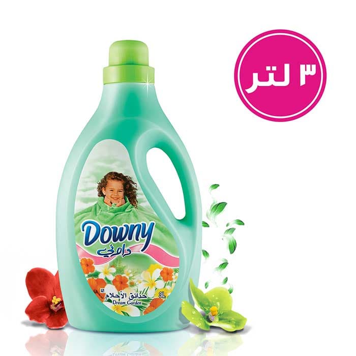 مایع نرم کننده و خوشبو کننده لباس داونی 3 لیتر رایحه باغ رویایی ( بلژیک ) – Downy Dream garden Closthes Softener