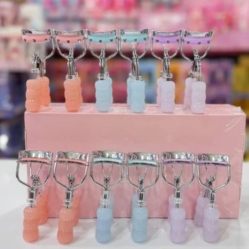 فرمژه کره ای حرفه ای حالت دادن و فر کردن مژه ها دسته خرگوشی جداکننده مژه ها فانتزی کیوت دخترانه