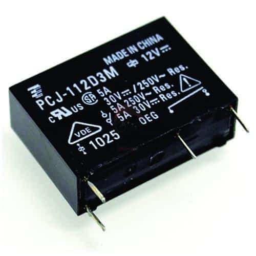 رله 12 ولت باریک پکیجی 4 پایه 5 آمپر PCJ-112D3M