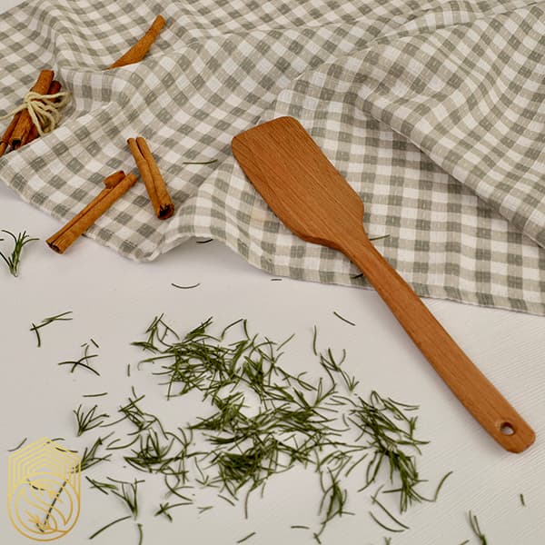 کفگیر چوبی آشپزخانه چوب بلوط sh348