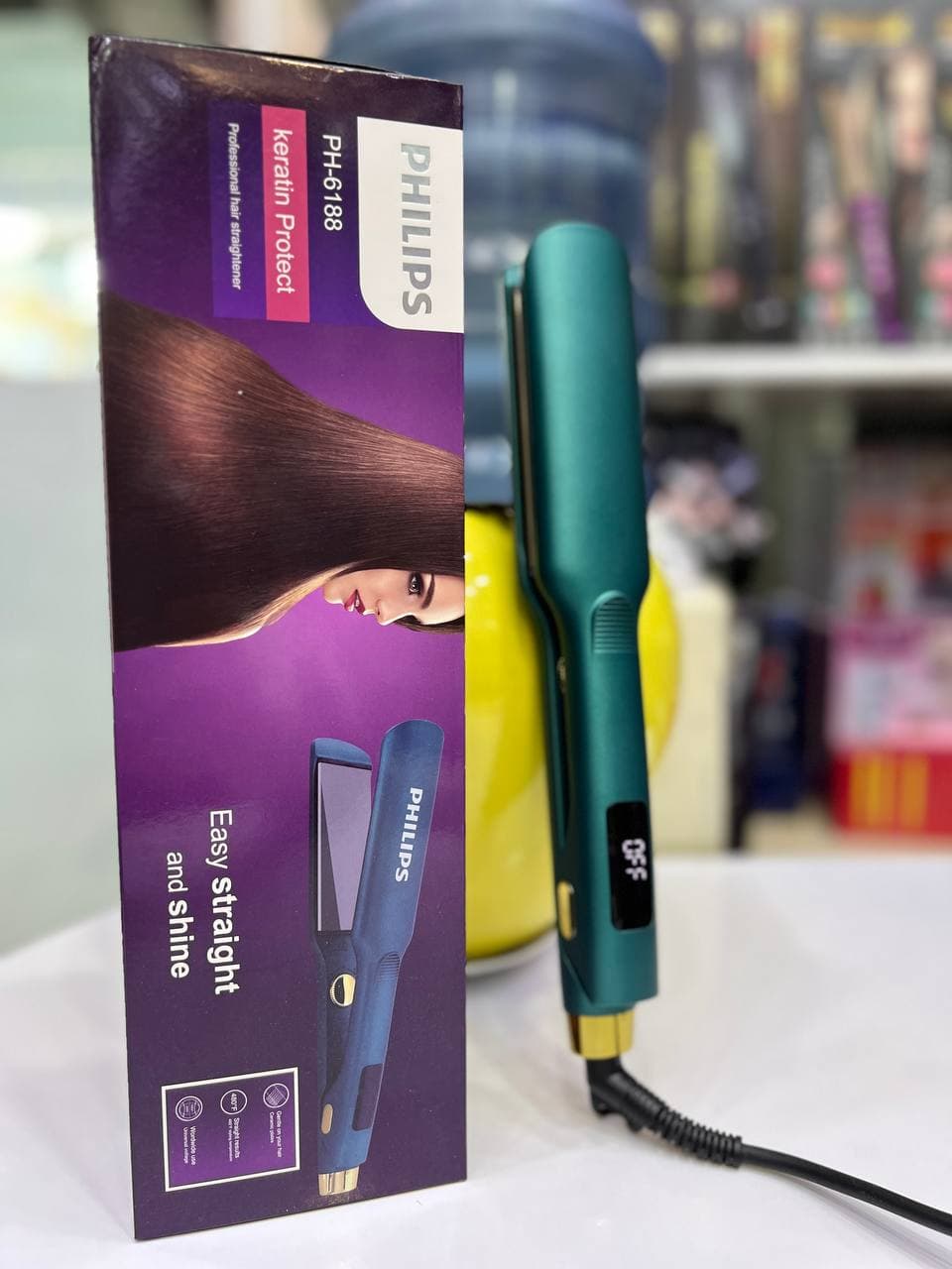 اتو مو فیلیپس مدل PH-6188 مخصوص موهای کراتیه اصل — تصویر ۳