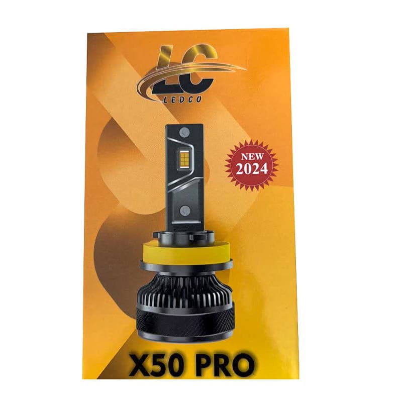 هدلایت خودرو لدکو مدل X50 PRO پایه H7 بسته دو عددی — تصویر ۲