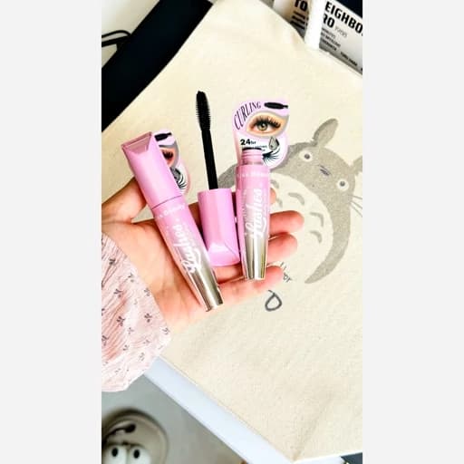ریمل لیزری مشکی فانتزی کیوت پینترستی اورجینال پرپشت کننده لیفت کننده بلند کننده مژه ها ضد آب — تصویر ۴