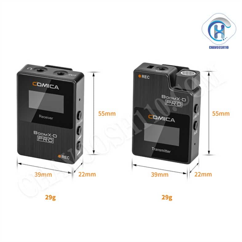 ست میکروفن بی سیم کامیکا BoomX-D Pro D1 — تصویر ۶