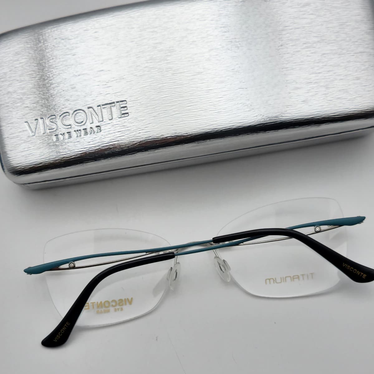 عینک طبی بدون فریم زنانه ویسکونته مدل VT305c2 — تصویر ۵