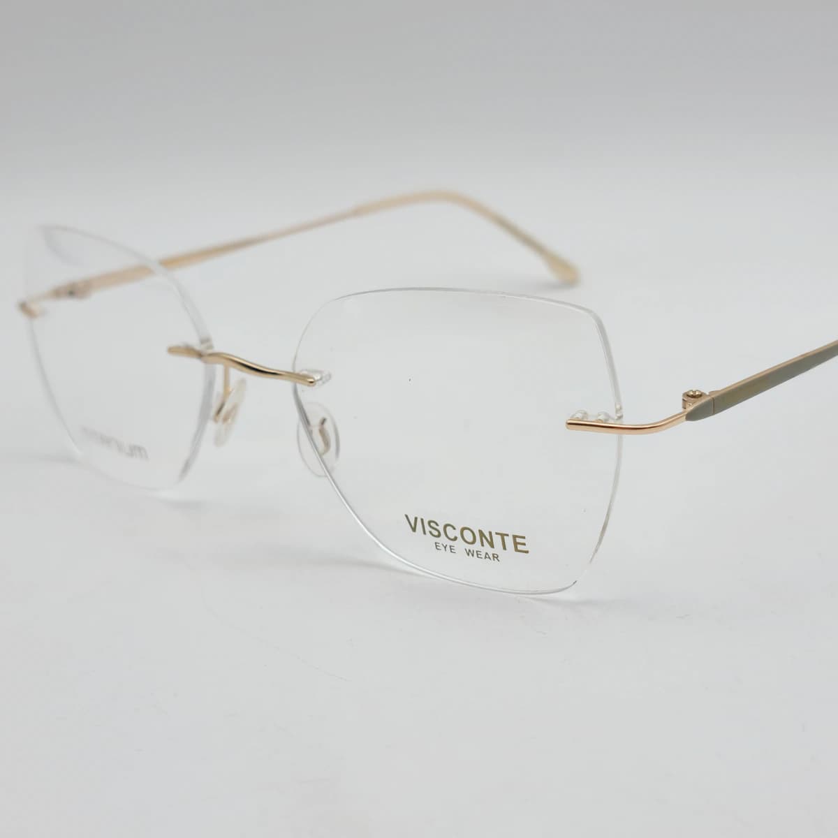 عینک طبی بدون فریم زنانه ویسکونته مدل VT304c2 — تصویر ۲