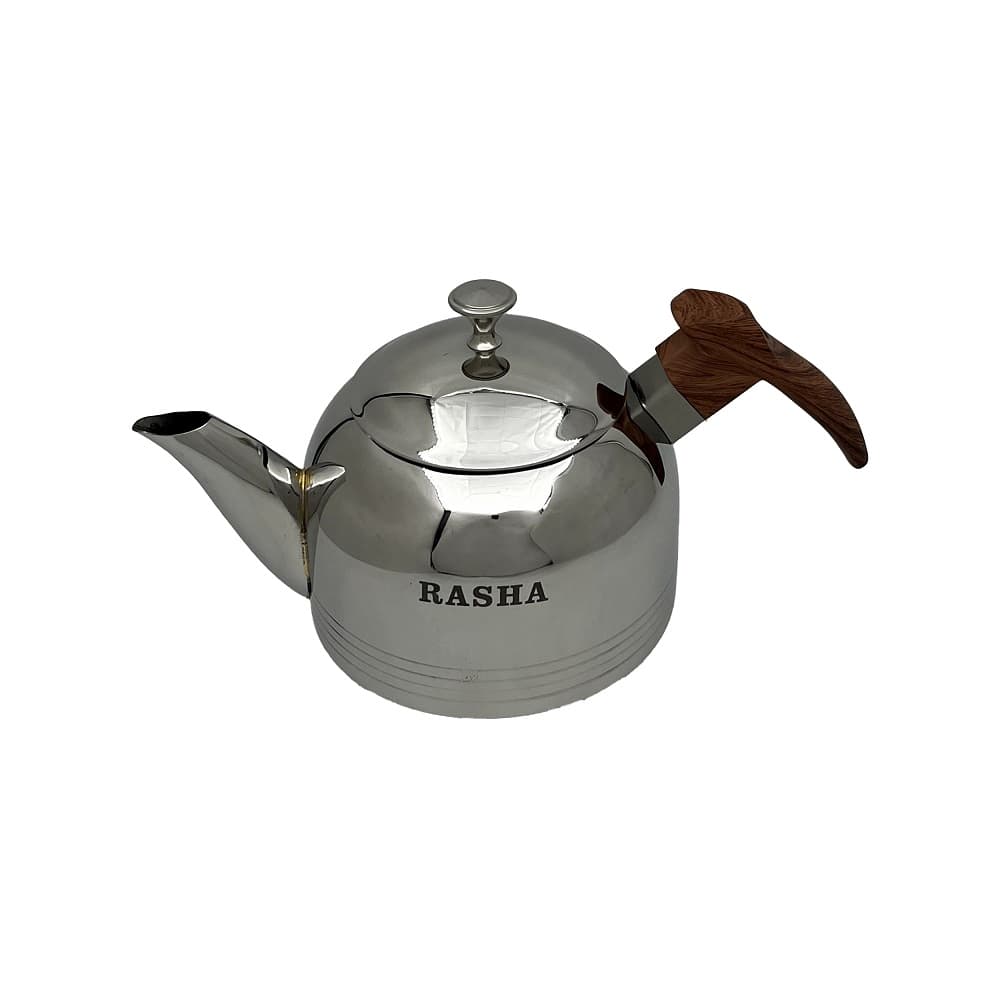 کتری و قوری شیردار راشا مدل طرح چوب — تصویر ۲