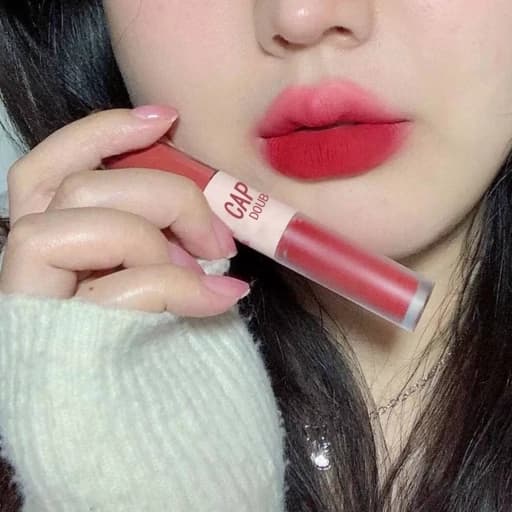 رژ لب مایع کرمی مات مخملی رژلب خیس کره ای لیپگلاس اوجینال دارای دو سر کیوت فانتزی پینترستی کیوت فانتزی — تصویر ۴