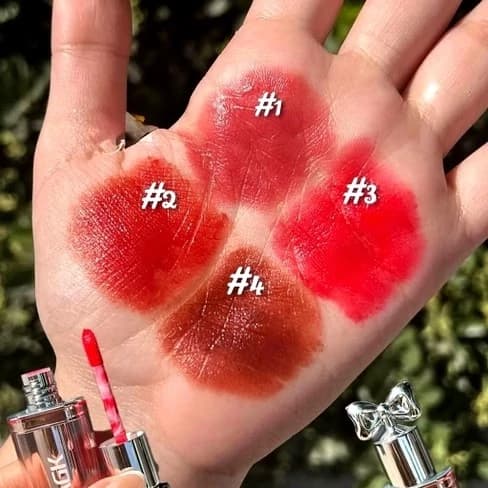 رژ مایع مات مخملی خمیری مود بالم آبرسان پاپیونی صورتی کیوت فانتزی پینترستی نچرال پیگمنت بالا — تصویر ۵