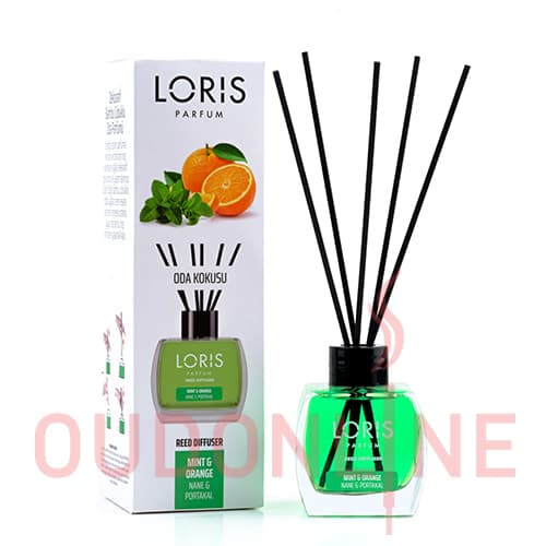 خوشبو کننده هوا لوریس Loris مدل مینت اند اورنج (نعناع و پرتغال) Mint and orange حجم 120 میلی لیتر