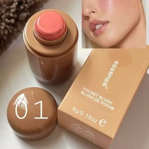 رژگونه استیکی دوپ رود رنگبندی زیبا بافت مخملی و مات مخملی قابل استفاده سایه چشم باکیفیت پیگمنت عالی ماندگاری خوب — تصویر ۵
