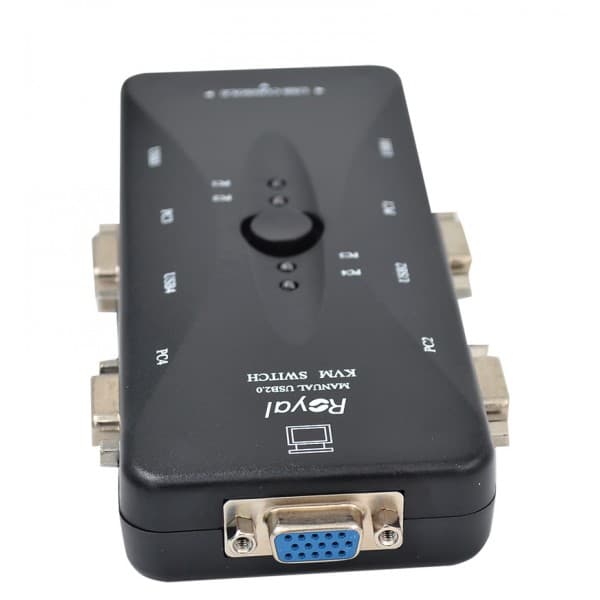 KVM سوئیچ 4 پورت دستی USB رویال (Royal) مدل 4UK