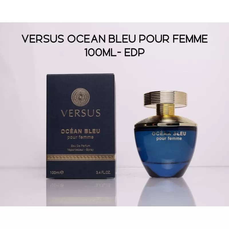 عطر زنانه فراگرنس ورد Versus Ocean Bleu حجم 100 میل “ورساچه دیلان بلو زنانه” — تصویر ۴