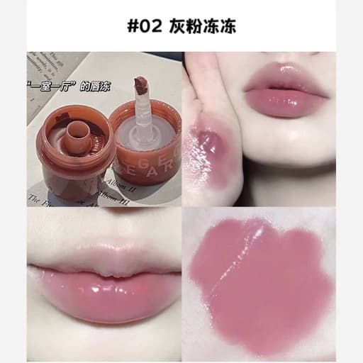 رژ ژله ای خیس کره ای اورجینال بلوطی تدی خرسی آبرسال لب نرم کننده لبها بالم لب بلوط فانتزی کیوت پینترستی گوگولی — تصویر ۷