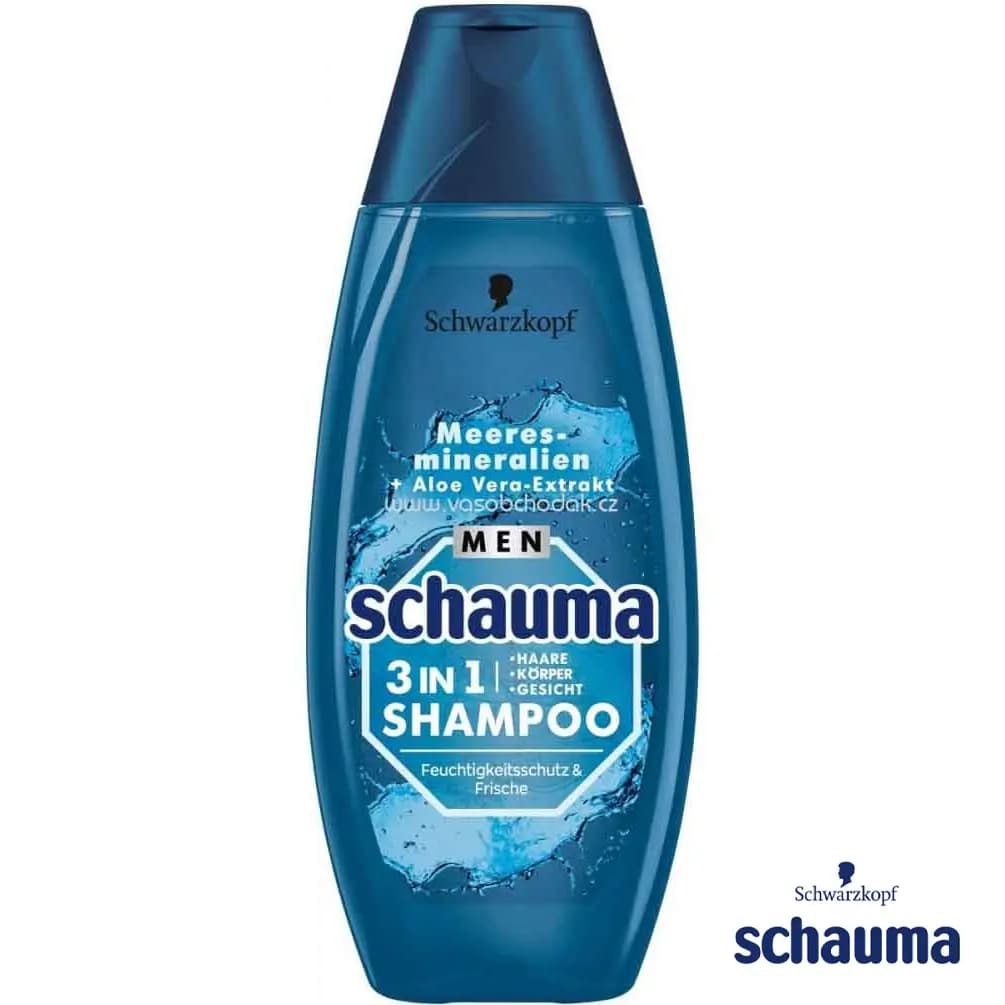 شامپو مردانه شاوما مدل FRESHNESS 3IN1 حجم 350میل