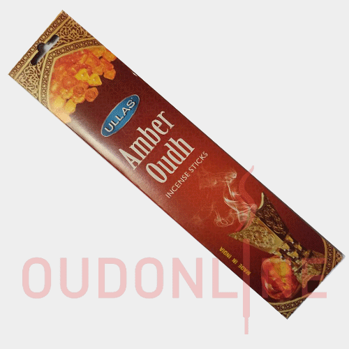 عود خوشبو کننده شاخه ای پاکتی اولاس Ullas مدل امبر عود Amber oudh