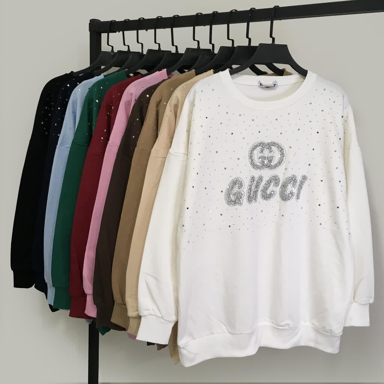 بلوز دورس نگین دار طرح GUCCI