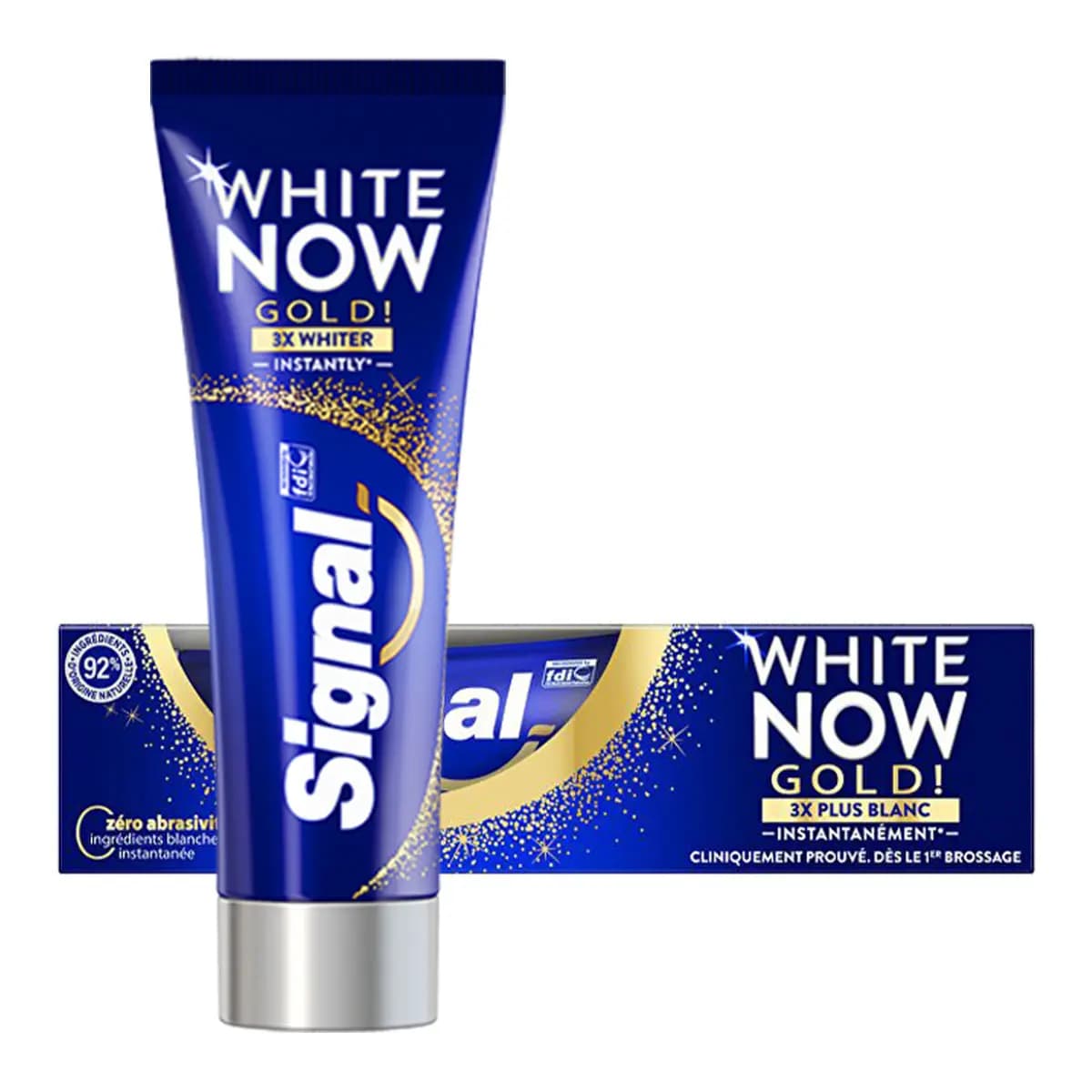 خمیر دندان سیگنال مدل White Now Goldحجم 75 میل — تصویر ۴