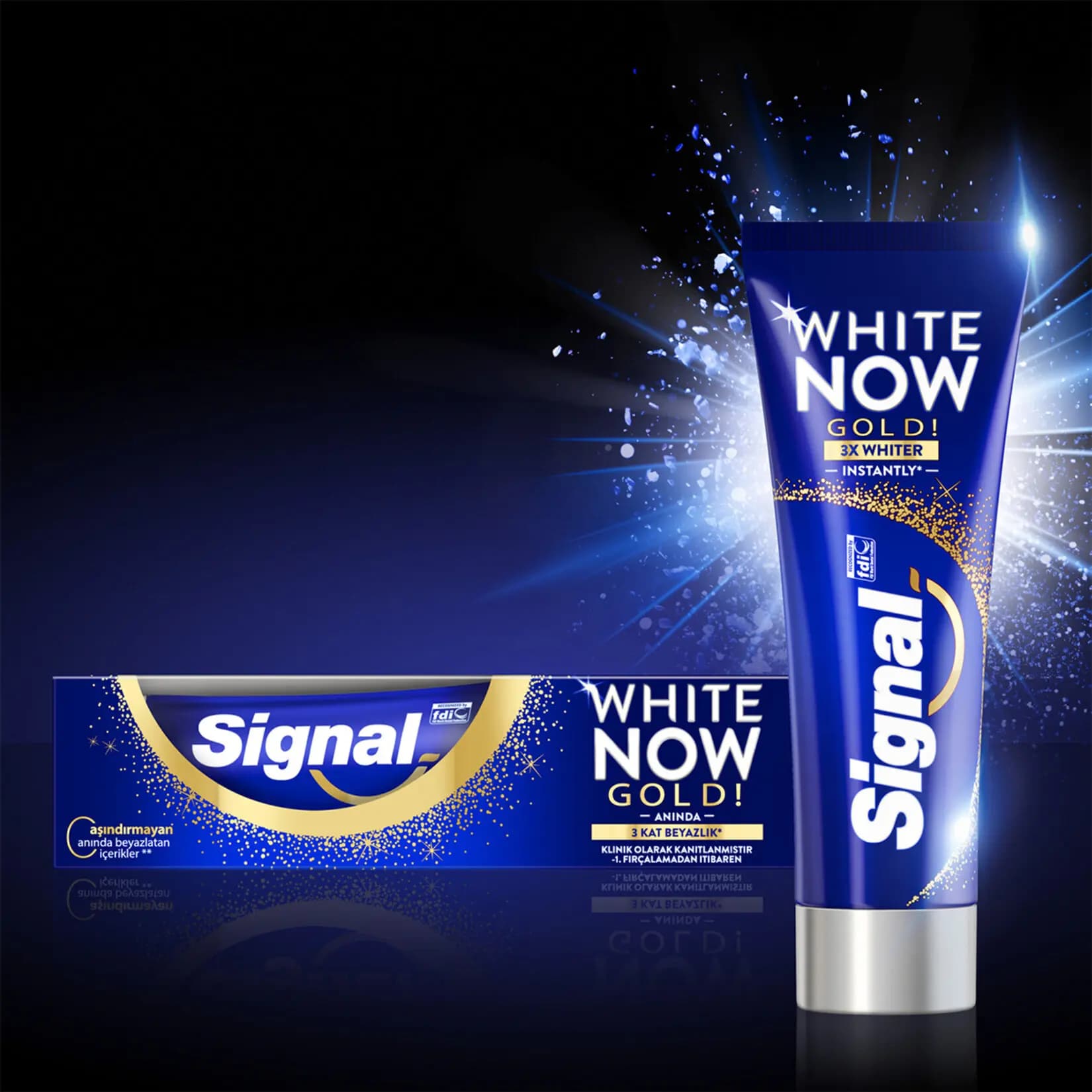 خمیر دندان سیگنال مدل White Now Goldحجم 75 میل — تصویر ۲