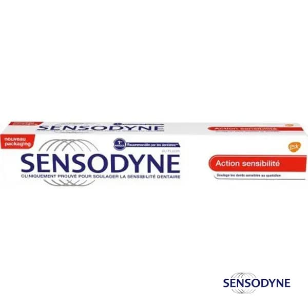 خمیر دندان سنسوداین مدل Action sensibilite حجم 75میل