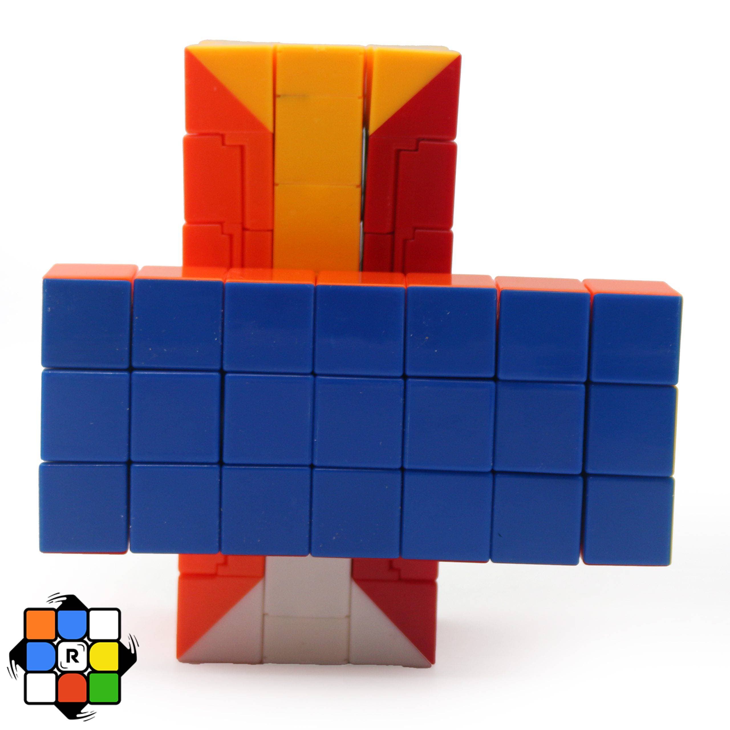 روبیک 3x3x7 کیوبوید مجیک کیوب استیکرلس — تصویر ۵