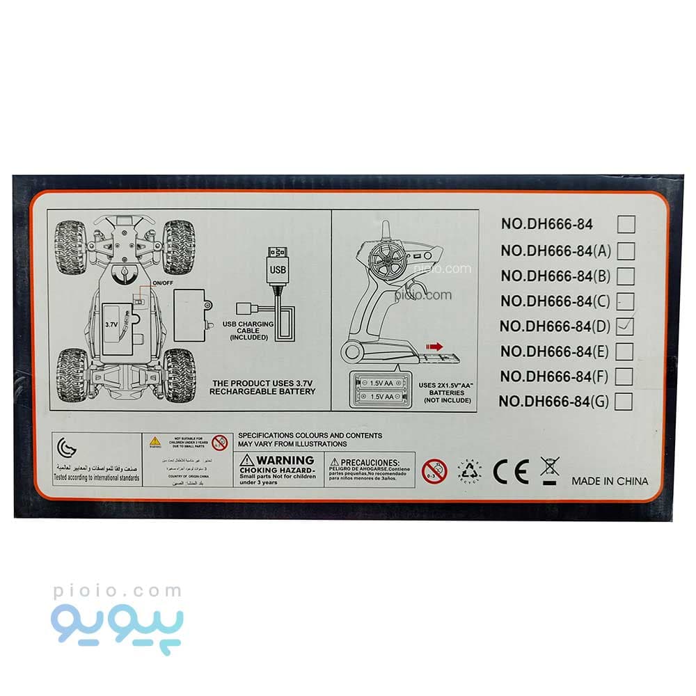ماشین کنترلی آفرودی MONSTER آیتم DH666-84 — تصویر ۳