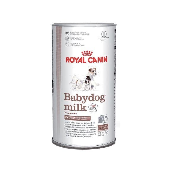 شیرخشک سگ رویال کنین مدل Babydog وزن ۴۰۰ گرم به همراه شیشه شیر