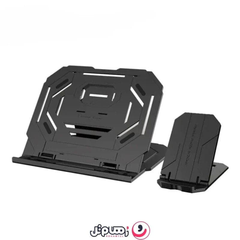 پایه خنک‌کننده لپ‌تاپ مدل CoolCold T3 به همراه هولدر موبایل — تصویر ۲