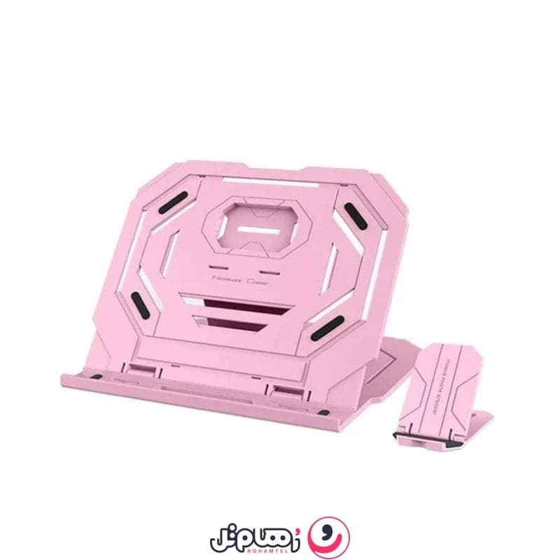 پایه خنک‌کننده لپ‌تاپ مدل CoolCold T3 به همراه هولدر موبایل — تصویر ۷