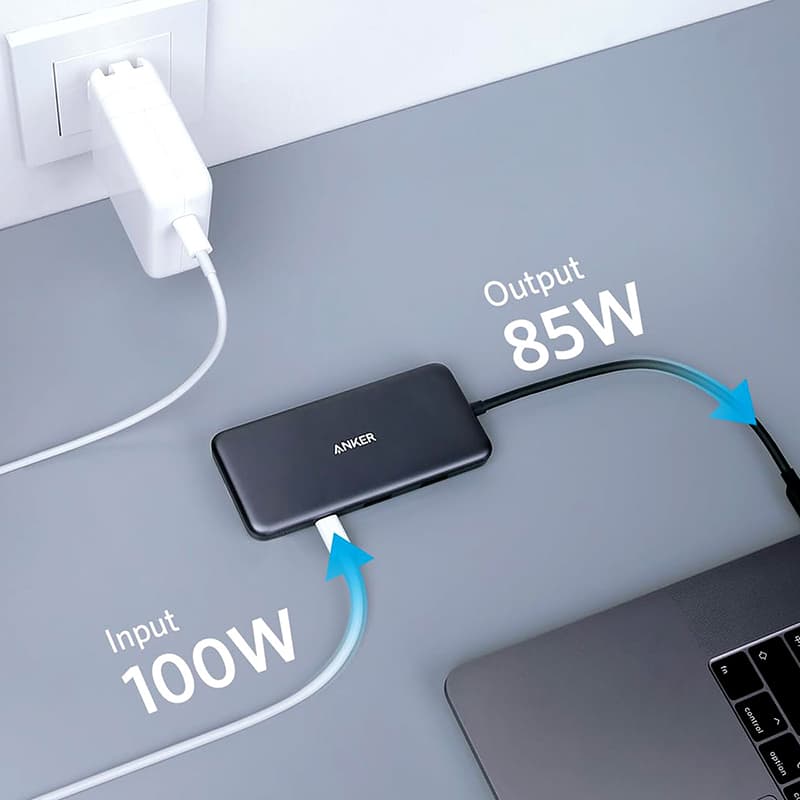 هاب 7 پورت USB-C انکر مدل Premium 7-in-1 A8346 — تصویر ۱۱