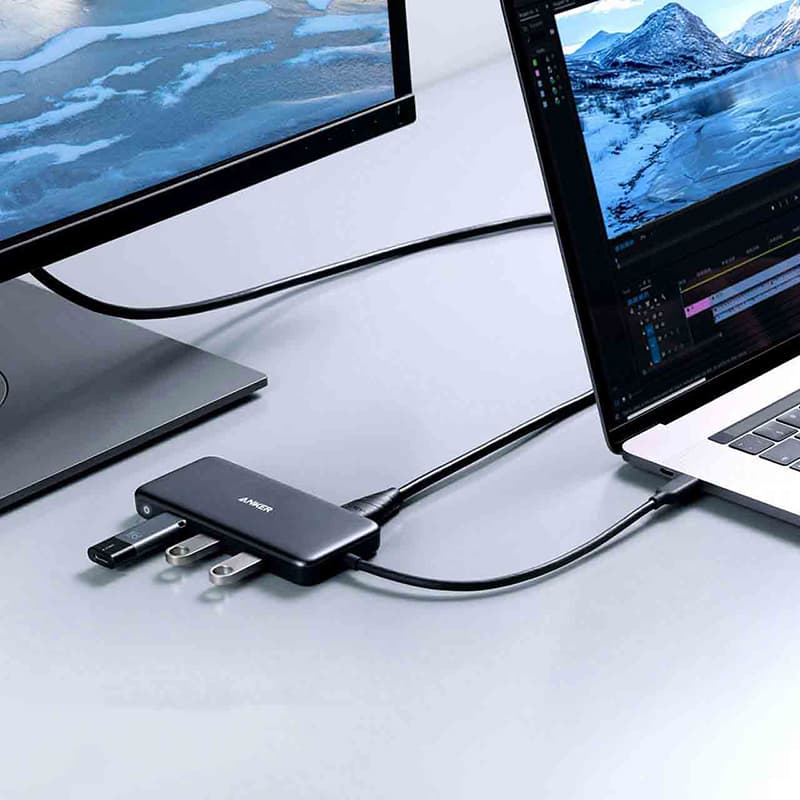 هاب 7 پورت USB-C انکر مدل Premium 7-in-1 A8346 — تصویر ۹