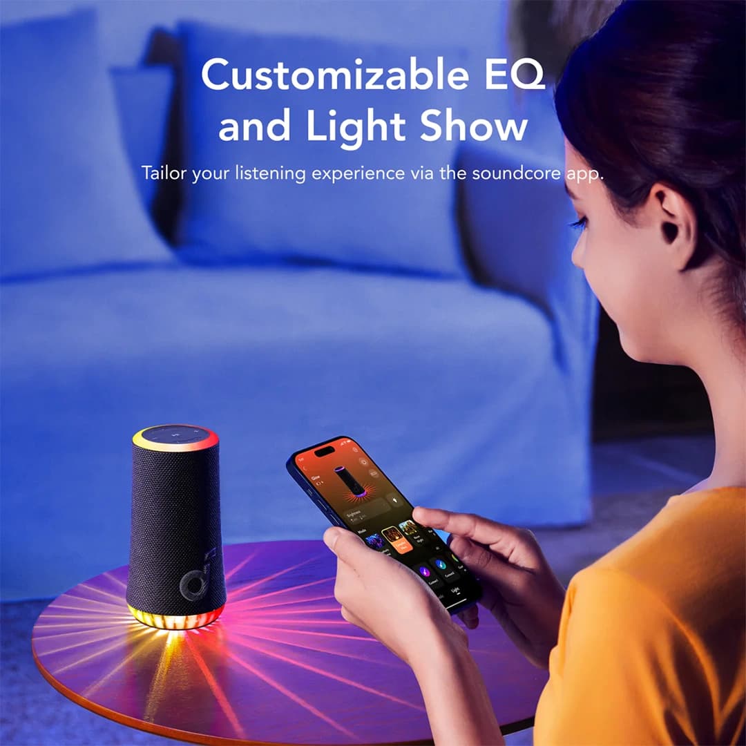 اسپیکر بلوتوثی انکر Anker Soundcore GLOW مدل A3166 — تصویر ۱۰