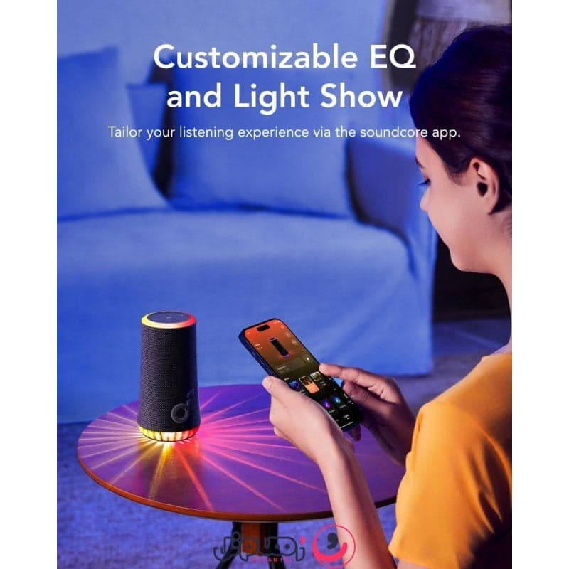 اسپیکر بلوتوثی انکر Anker Soundcore GLOW مدل A3166 — تصویر ۳