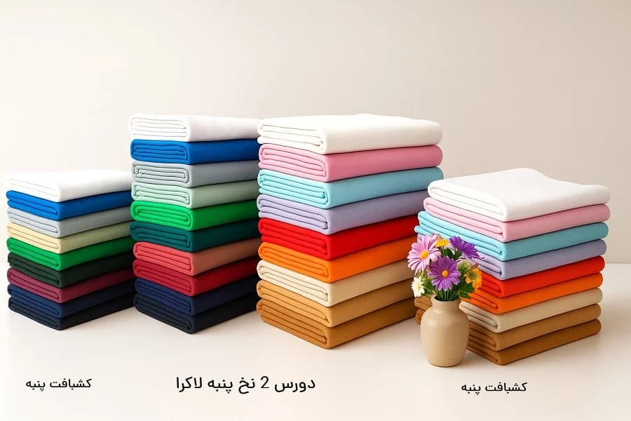 پارچه دورس دو نخ پنبه لاکرا