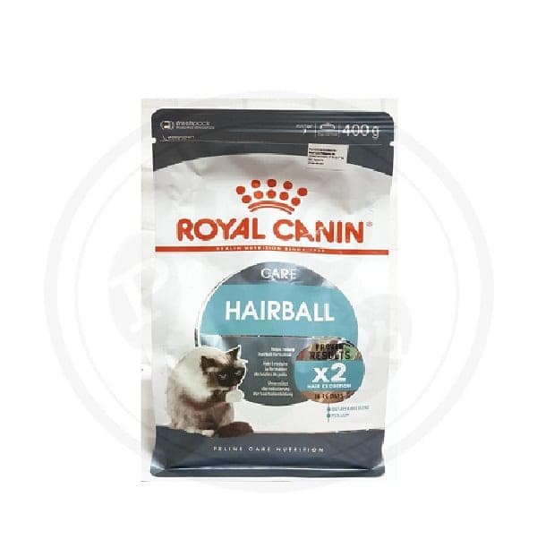 غذای خشک گربه رویال کنین مدل HAIRBALL وزن 400 گرم
