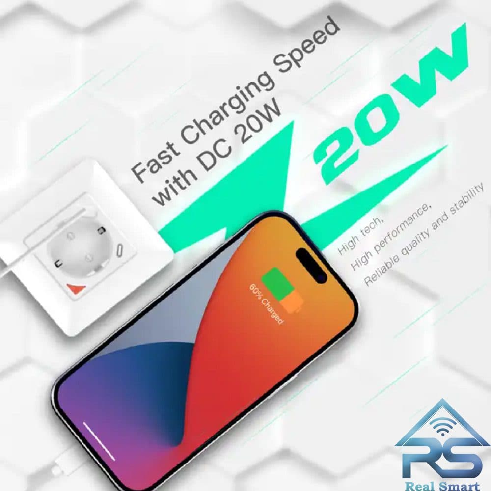 پریز توکار هوشمند تویا با خروجی USB — تصویر ۴