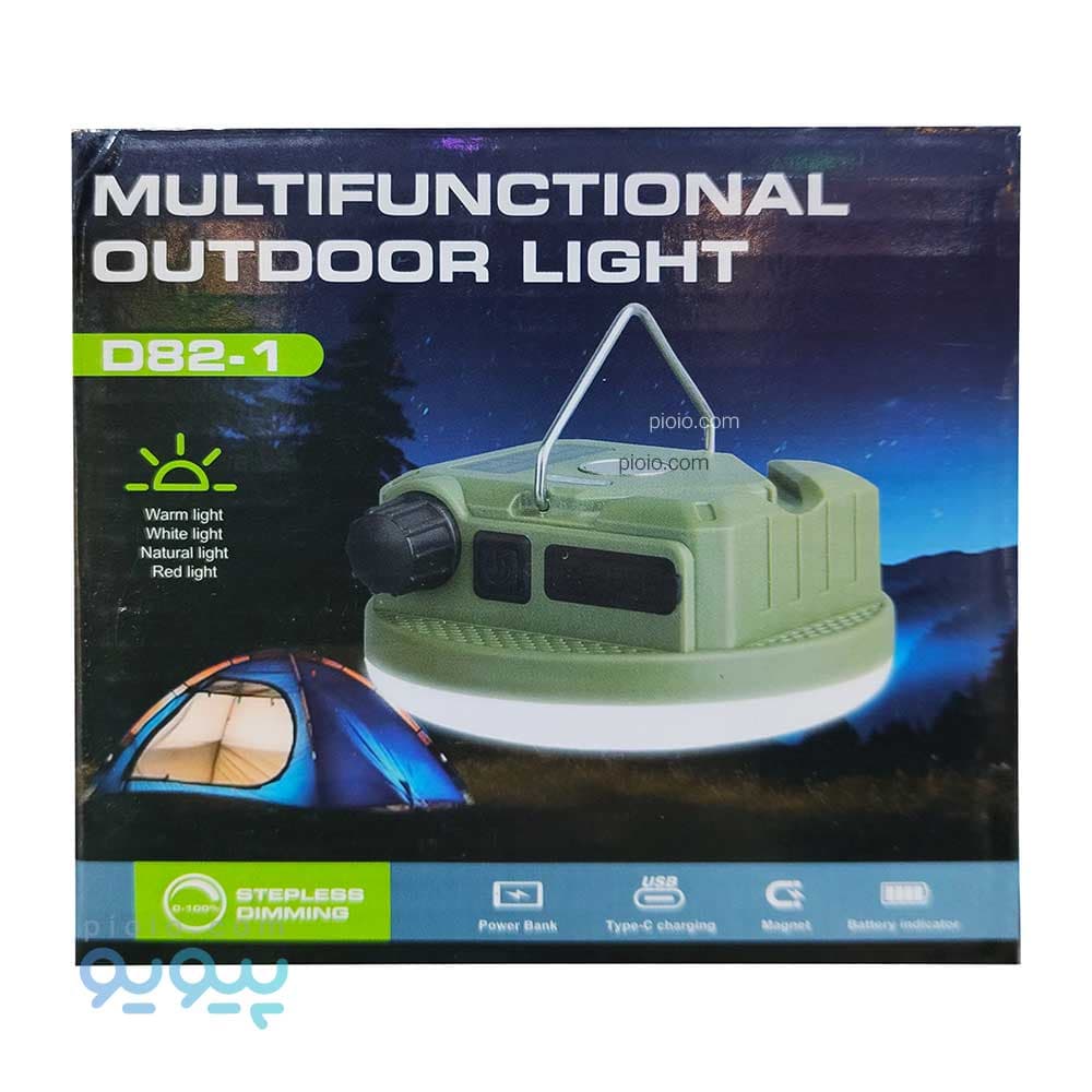 چراغ آویز کمپینگ شارژی آیتم D82-1 — تصویر ۳