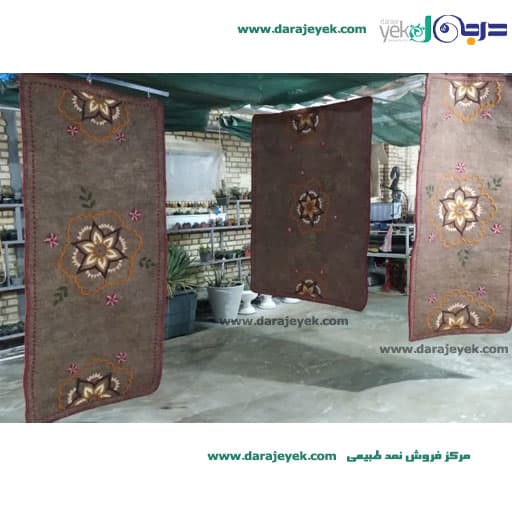 تشک نمدی دونفره همراه با گلدوزی دست دوز — تصویر ۴
