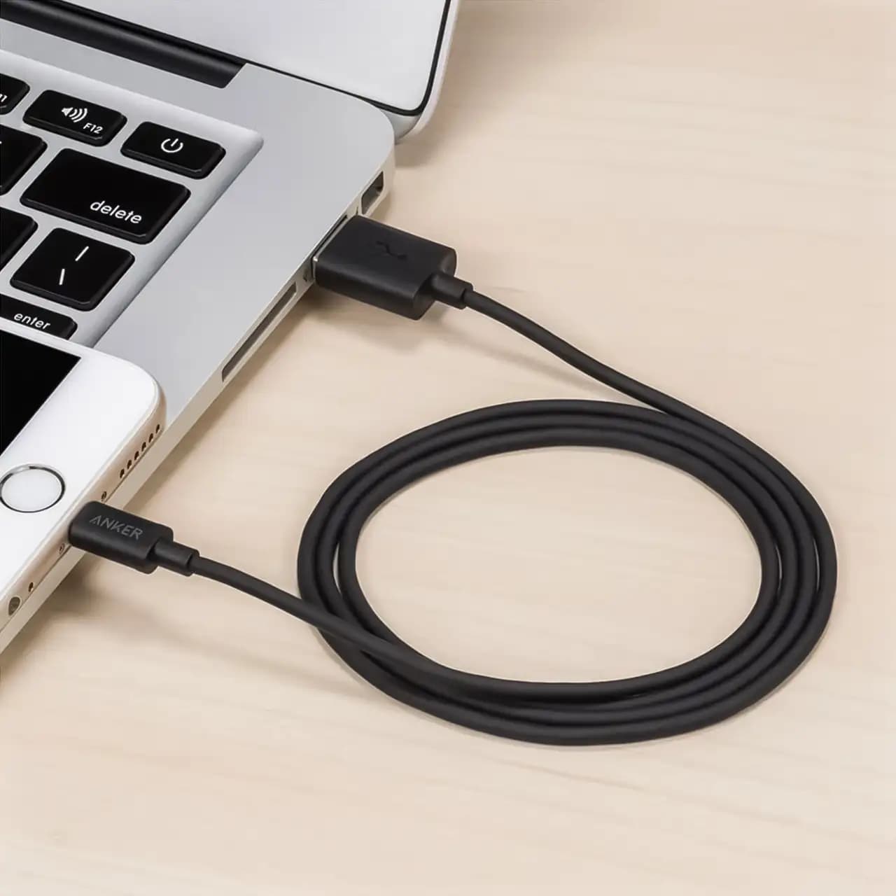 کابل تبدیل USB به لایتنینگ انکر مدل A8012 طول 90 سانتی متر — تصویر ۹