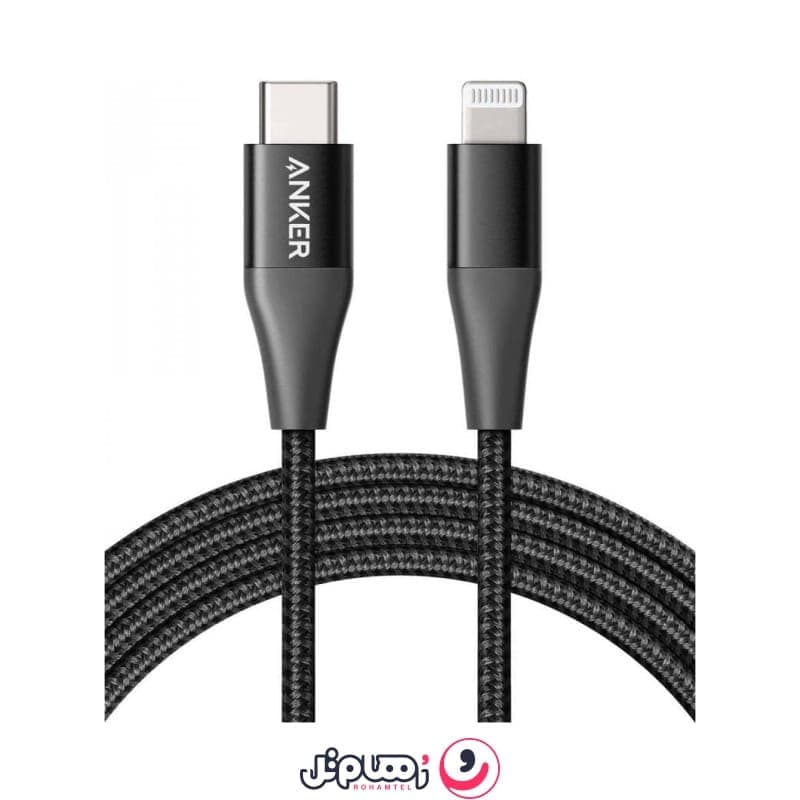 کابل تبدیل Type-C به لایتنینگ انکر مدل Anker PowerLine+ II A8652 طول 0.9 متر — تصویر ۲