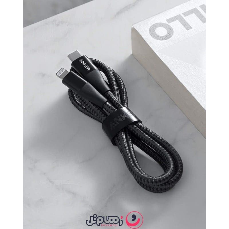 کابل تبدیل Type-C به لایتنینگ انکر مدل Anker PowerLine+ II A8652 طول 0.9 متر — تصویر ۸