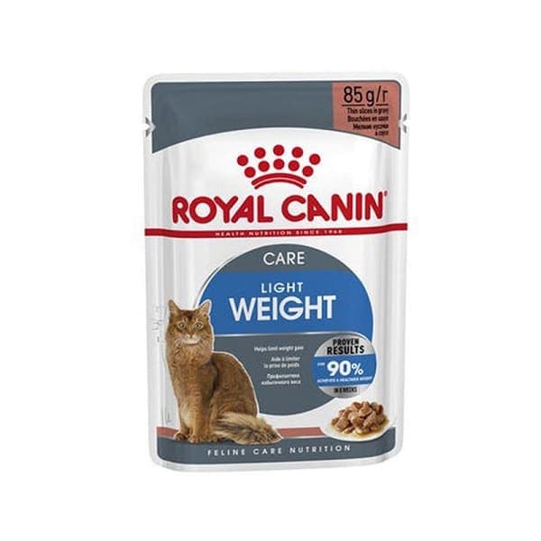 غذای پوچ گربه لایت ویت رویال کنین Light Weight Care وزن 85 گرم