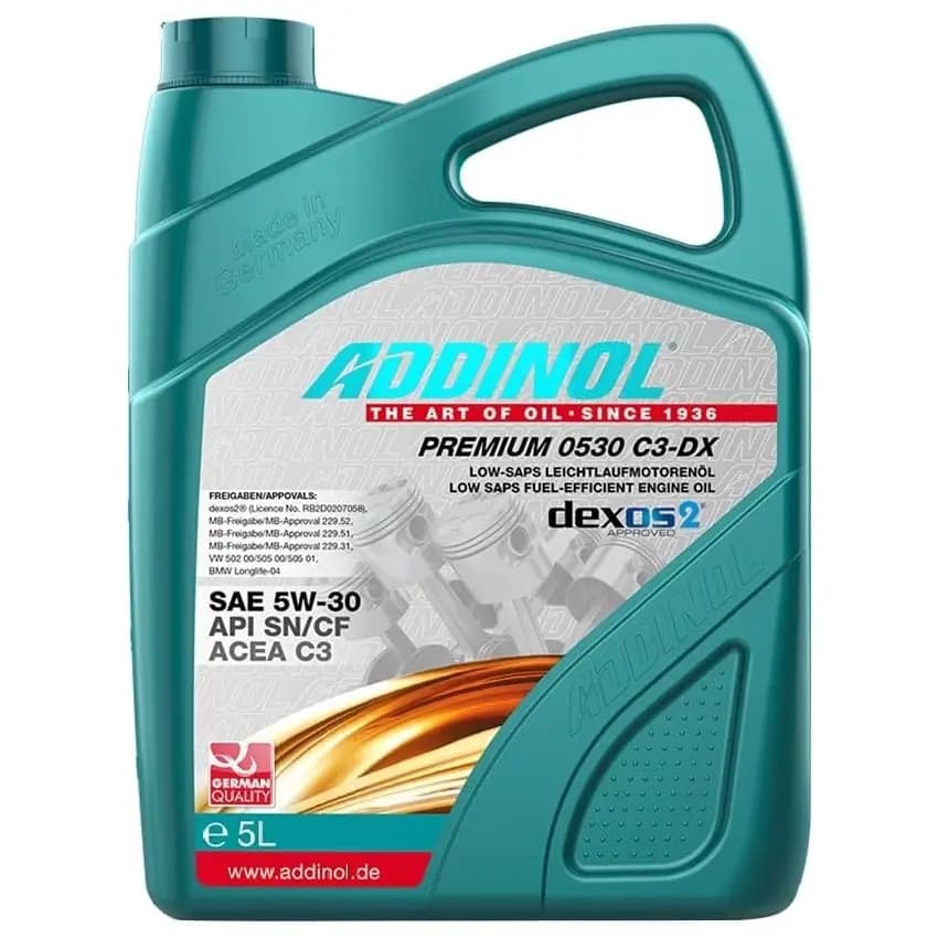 روغن موتور ادینول 5W-30 SN Premium حجم 5 لیتر