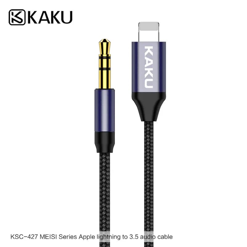 کابل صدای aux iphone برند kakusiga مدل 427 — تصویر ۳