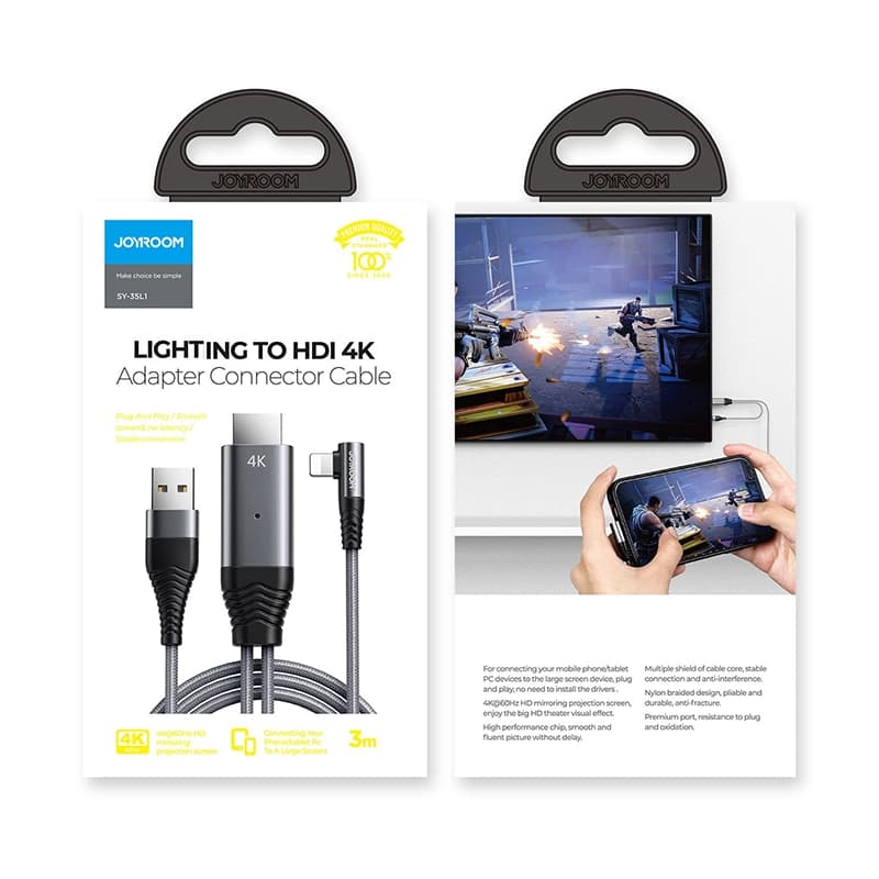 کابل joyroom lightning to HDMI مدل sy-35L1 — تصویر ۳