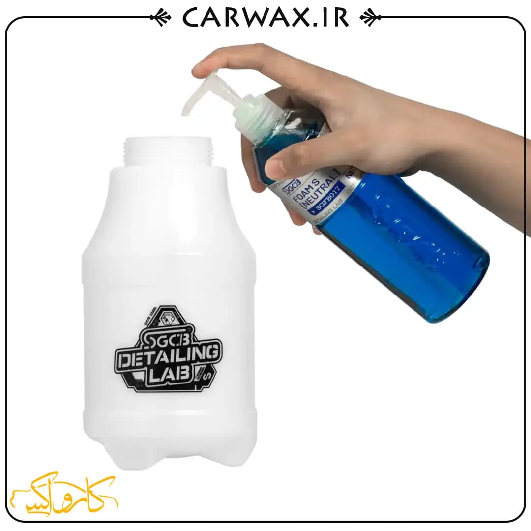 تفنگ فوم گان و کف پاش دستی شارژی خودرو 1.5 لیتری اس جی سی بی SGCB Rechargeable foam gun 1.5L — تصویر ۳