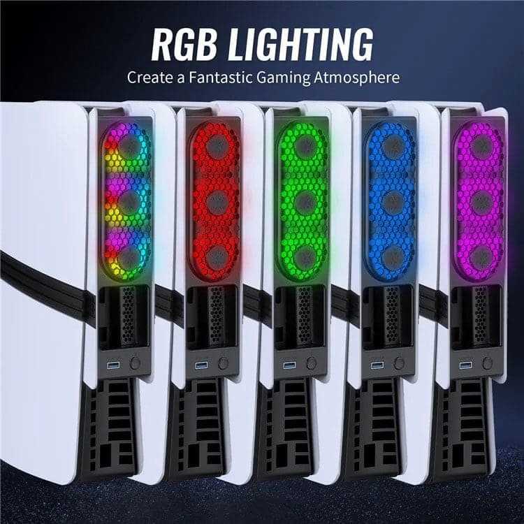 فن خنک کننده JYS RGB مخصوص PS5 — تصویر ۴